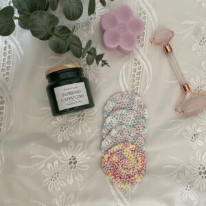 Horgolt arctisztító korong