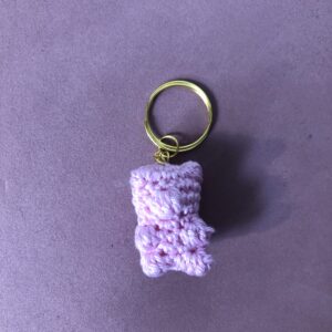 Gumimaci kulcstartó