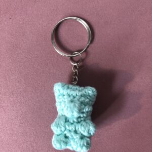 Gumimaci kulcstartó