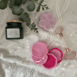 Horgolt arctisztító korong